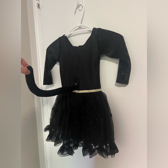 Black Cat dress with tail, costume for halloween - Picture 5 of 7